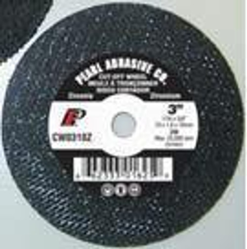 Pearl Abrasive T-1 Zirconia Small Diameter Cut Off Wheel 25ct Case Z30 Grit 4 x 1/16 x 5/8 CW0430Z