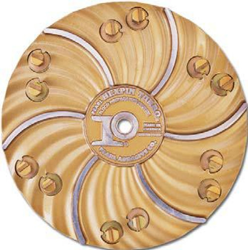 Pearl Abrasive Hexpin Floor Preparation System 15 inch plate w/6 Hook and Loop Backing Pads HEX17BPD