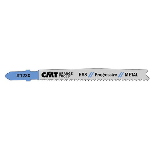 CMT High Speed Steel Progressive Metal Cutting Jig Saw Blade 4" 10-12 tpi 5 pk