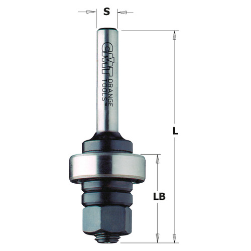 CMT Slot Cutter Arbor with Bearing