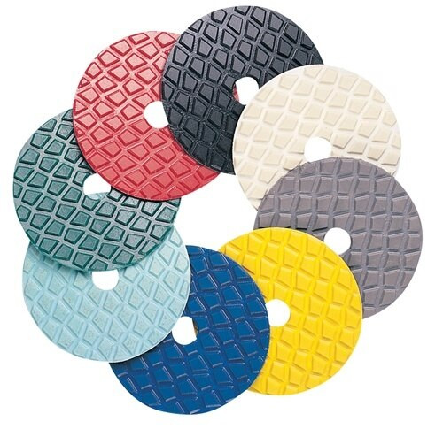 Pearl Abrasive Polishing Pad- Hook and Loop 4 x 5/8-11 PAD458