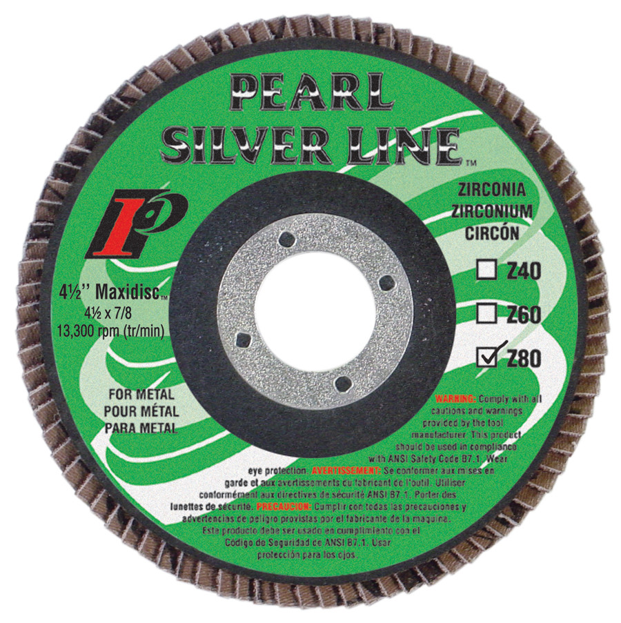 Pearl Abrasive Silverline Flapdisc Zirconia Maxidisc