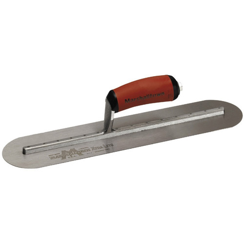 MARSHALLTOWN MXS75FR Finishing Trowel – 18 X 3 Inch Fully Rounded, Curved Wood Handle – Premier Line