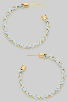 Woven Wire And Brass Hoops