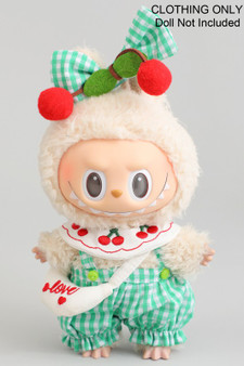 Chery Themed Labubu Outfit With Bow