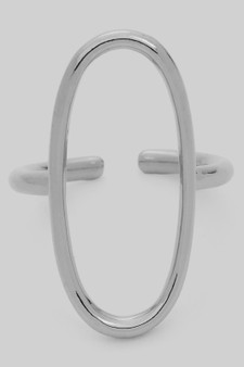 Brass Oval Cut Out Ring