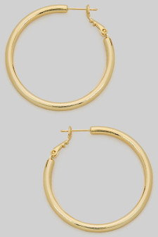 Perfect Brass Hoops