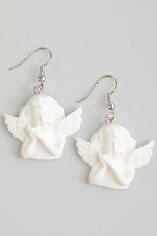Peaceful Cherub Drop Earrings