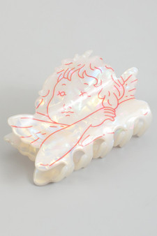 Marbled Acrylic Angel Hair Clip