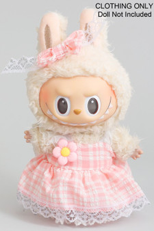 Cute Dress And Bow Pin Labubu Outfit