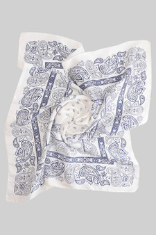 Smooth Silky Paisley Print Scarf