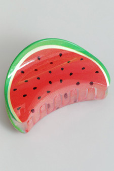 Large Plastic Watermelon Hair Clip