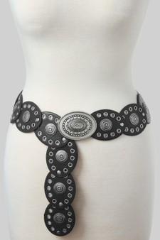 Squash Blossom Foldable Pu Leather Belt