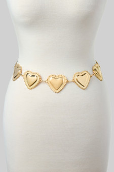 Heart Link Chain Belt - #KBT26678