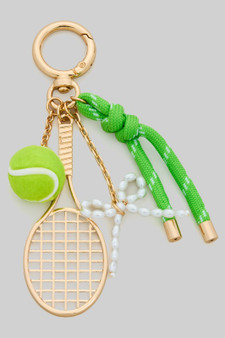 Gameday Tennis Rope Ribbon Bag Charm 
