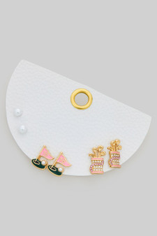 Three Pair Golf Gameday Earring Set