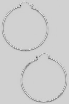 Lavish Thin Hinge Hoop Earrings