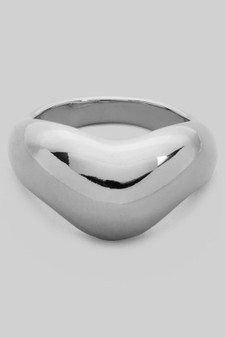Chunky Wavy Brass Ring