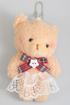 Adorable Teddy Bear Bag Charm Keychain