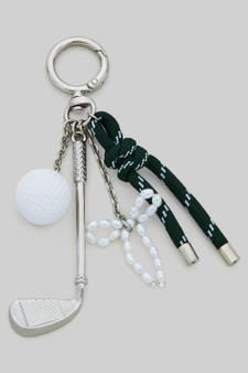 Gameday Golf Rope Ribbon Bag Charm