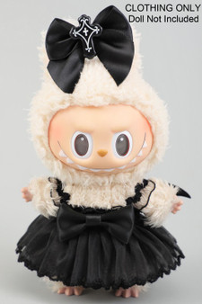 Gothic Cross Bow Labubu Dress Outfit Only