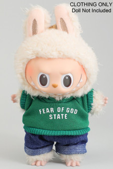 Hypebeast Hoodie And Jeans Labubu Outfit