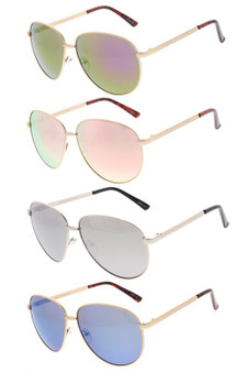 Assorted Dozen Polarized Aviator Sunglasses