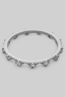 Delicate Pointed Ring With Micro Cz Pave