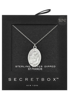 Gold Dipped St.Francis Necklace. 
