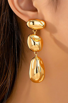 Linear Dangling Geo Drop Earrings