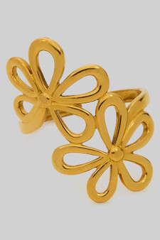 Double Daisy Stack Ring