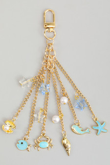 Dangling Sea Charm Bag Charm