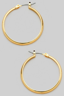 Simple Pincatch Hoop Earrings
