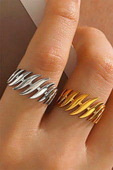 Brass Slash Ring