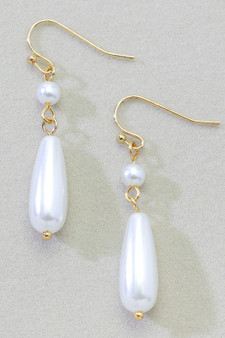 Dangling Linear Pearl Drop Earrings