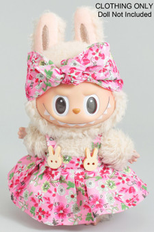 Two Piece Floral Pattern Labubu Outfit