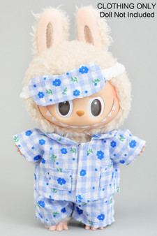 Floral Pajama And Sleeping Mask Labubu Outfit Only