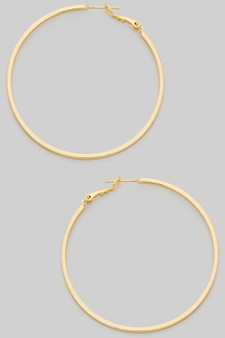 Flat Two Inch Brass Hoops
