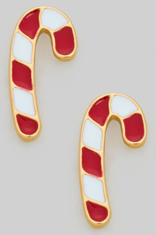 Candy Cane Studs