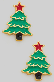 Red Star Christmas Tree Clip Ons