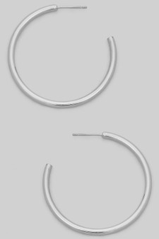 Classic Thin Brass Hoops