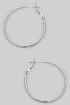 Micro Etched Classic Brass Hoops