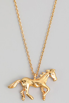 Horse Pendant Chain Necklace
