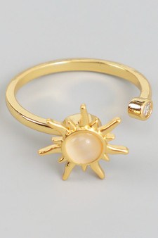 Spinner Sun Stone Ring