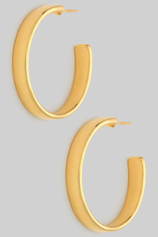 Filled Brass Open Hoops