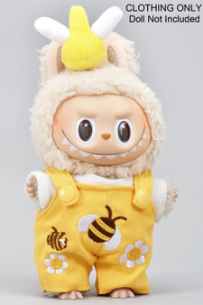 Three Piece Bee Themed Labubu Outfit Only
