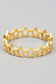 Cutout Star Link Ring