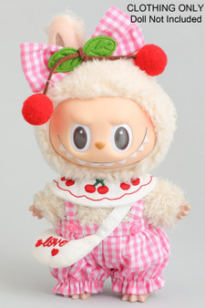 Cherry Themed Labubu Outfit With Bow