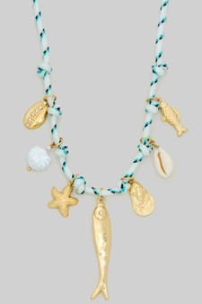 Sea Charm Cord Necklace
