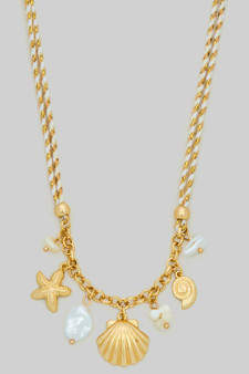 Double Corded Sea Charm Necklace